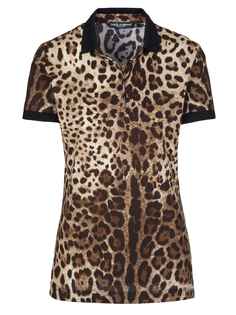 Рубашка поло Dolce &amp; Gabbana, коричневый