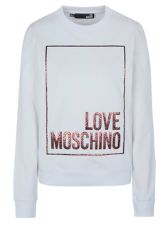 Пуловер Love Moschino, белый