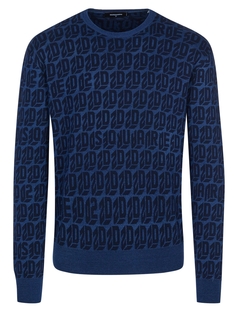 Пуловер Dsquared2, темно-синий