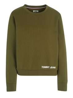 Пуловер Tommy Hilfiger Jeans, оливковый
