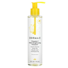 DERMA E, Очищающее осветляющее средство с витамином C для ежедневного применения, 175 мл (6 жидк. унций)