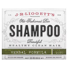 J.R. Liggett&apos;s, Old Fashioned Shampoo Bar, травяная формула, 99 г (3,5 унции)