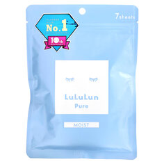 Lululun, Pure Moist, тканевая маска для лица, синяя 6FS, 7 шт., 108 мл (3,65 жидк. Унции)