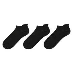 Комплект носков Uniqlo Sports Socks, 3 пары, черный