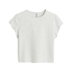 Футболка H&amp;M Cotton Jersey, серый H&M