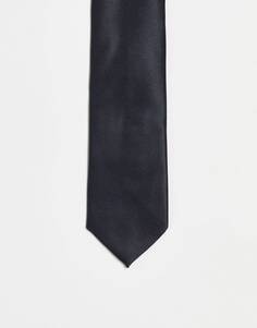 Черный узкий галстук ASOS DESIGN