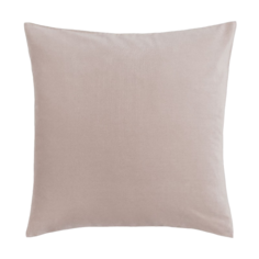 Чехол для декоративной подушки H&amp;M Home Cotton Velvet, светло-серый бежевый