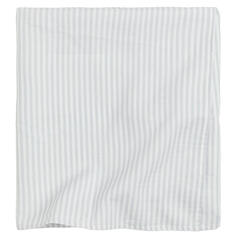Детское одеяло H&amp;M Home Striped Cotton Muslin Comfort, светло-серый/белый