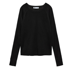 Свитер Zara Basic Knit, черный