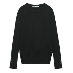 Свитер Zara Basic Knit, черный