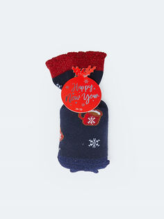 Женские носки с круглым вырезом на рождественскую тематику LCW Dream