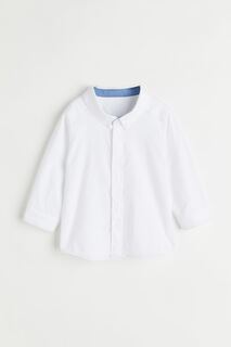 Хлопчатобумажную рубашку H&amp;M, белый H&M