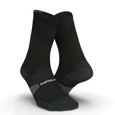 Беговые носки средней толщины Ecodesign Run 900 черные KIPRUN, черный