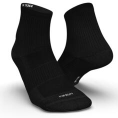 Носки для бега Mid Run 500 Ecodesign, 2 шт., черные KIPRUN, черный