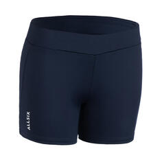 Волейбольные шорты женские ВШ500 темно-синие ALLSIX, черный синий