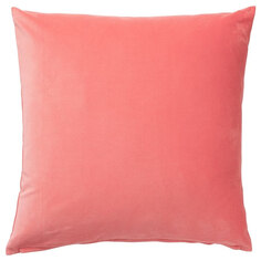 Чехол на подушку Ikea Sanela, светло-коричнево-красный