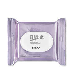 KIKO Milano Pure Clean Scrub&amp;Peel Wipes отшелушивающие и освежающие салфетки для лица 20шт.