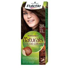 Palette Перманентная перманентная краска для волос Naturals Color Creme 700/ 4-0 Средне-Коричневый