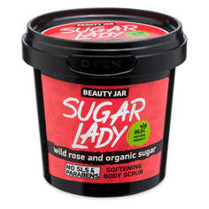 BEAUTY JAR Скраб для тела Sugar Lady смягчающий с шиповником и органическим сахаром 180г