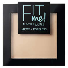 Maybelline Прессованная пудра Fit Me Matte Poreless Pressed Powder 105 Натуральная слоновая кость 9г