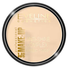 Eveline Cosmetics Art Make Up Anti-Shine Complex Pressed Powder Матирующая минеральная пудра с шелком 30 Слоновая кость 14г