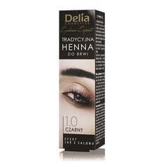 Delia Хна для бровей Eyebrow Expert традиционная 1.0 Черная 2г