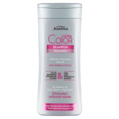 Joanna Шампунь Ultra Color с розовым оттенком для светлых и обесцвеченных волос 200мл