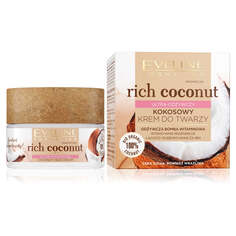 Eveline Cosmetics Rich Coconut ультрапитательный кокосовый крем для лица 50мл