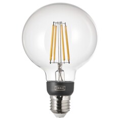 Светодиодная лампочка , E27 470 лм Ikea Tradfri Smart Wireless Dimmable, теплый / белый / прозрачный / шар