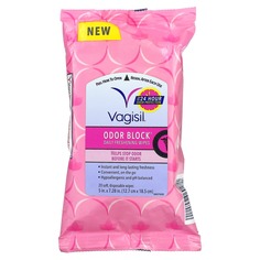 Освежающие Салфетки Vagisil блокирующие запах, 20 мягких одноразовых салфеток Вагисил