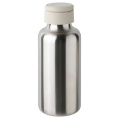 ENKELSPÅRIG ЭНКЕЛЬСПОРИГ Бутылка для воды, нержавеющ сталь/бежевый, 0.5 л IKEA