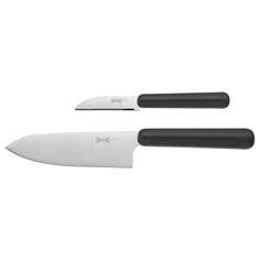 FÖRDUBBLA ФОРДУББЛА Набор ножей, 2 предм, серый IKEA