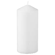 FENOMEN Свеча столовая без запаха, белая, 14 см IKEA