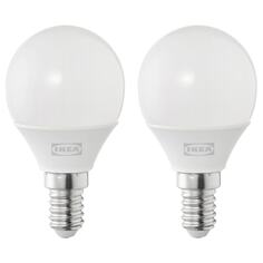 SOLHETTA Светодиодная лампа E14 250 лм, шар опаловый белый IKEA