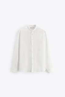 Рубашка Zara creased-effect, белый