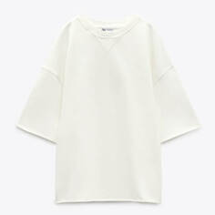 Свитшот Zara Short Sleeve, белый