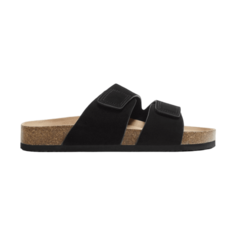 Сандалии Zara Split Suede Leather, черный