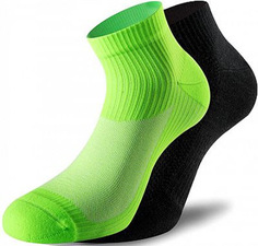 Носки Lenz 3.0 Running, черно-зеленые