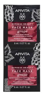 Apivita Express Beauty Grape медицинская маска, 2 шт.