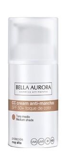 Bella Aurora CC Cream Anti-Dark Spots Medium SPF50+ с крем для лица, 30 ml