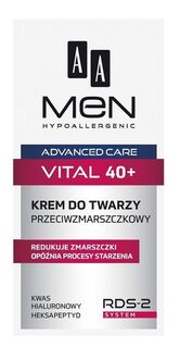 AA Men Advanced Care 40+ крем для лица, 50 ml