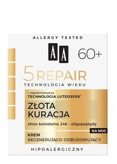 AA Technologia Wieku 5Repair 60+ Złota Kuracja крем для лица на ночь, 50 ml