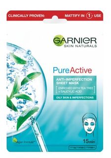 Garnier Skin Naturals Pure Active тканевая маска для лица, 28 g