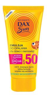 Dax Sun Mini Travel Kids SPF50+ защитная эмульсия для детей, 50 ml