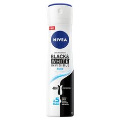 Nivea Black&amp;White Invisible Pure антиперспирант для женщин, 150 ml