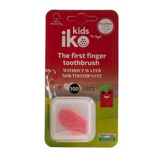 Iko Kids Natural Szczoteczka Na Palec Truskawkowa детская зубная щетка, 1 шт. Iko'