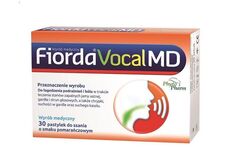 Fiorda Vocal MD O Smaku Pomarańczowym увлажняющий крем для горла, 30 шт.