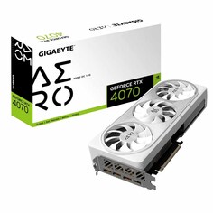 Видеокарта Gigabyte GeForce RTX 4070 Aero OC 12ГБ, GV-N4070AERO OC-12GD, белый