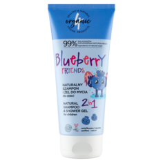 4Organic Blueberry шампунь для волос и гель для душа 2в1 для детей, 200 мл