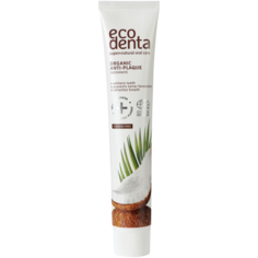 Ecodenta Cosmos Organic зубная паста против зубного камня с кокосовым маслом и солью цинка, 75 мл